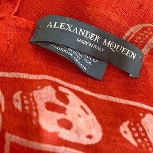 Authentic Alexander McQueen skull scarf